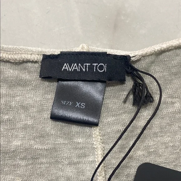 Avant Toi Silver Graphic Long Sleeve Blouse BBB - Picture 6 of 8